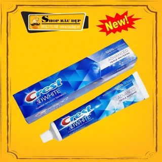 Kem đánh trắng răng Crest 3D White -Advanced Triple Whitening 158g của Mỹ