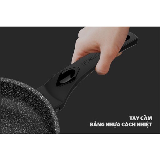 CHẢO SIÊU BỀN ĐÁ CHỐNG DÍNH SUNHOUSE SBD28/30