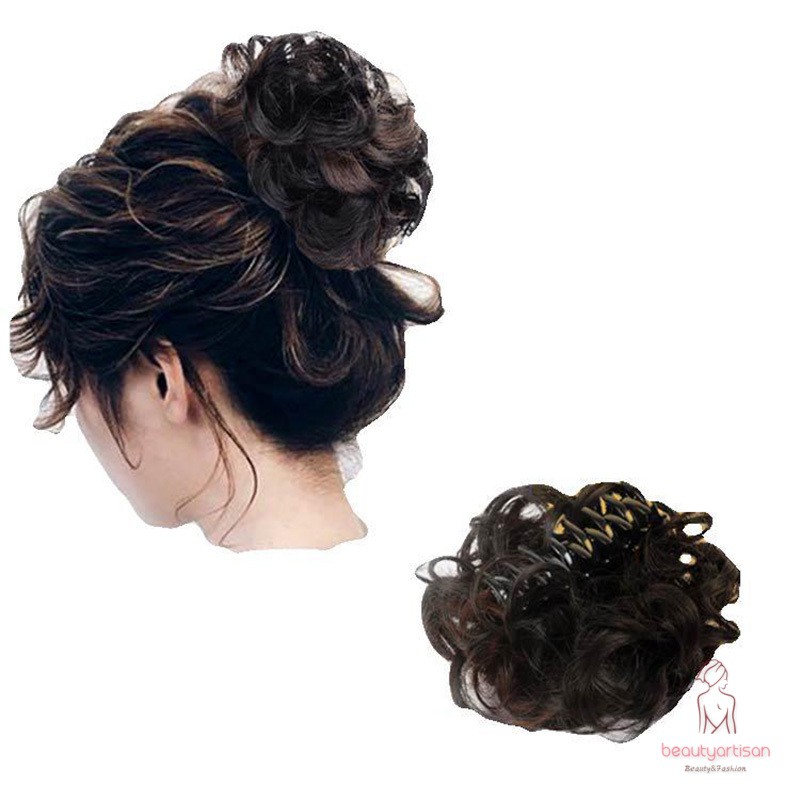 Búi Tóc Giả Xoăn Dài Thời Trang Cho Nữ