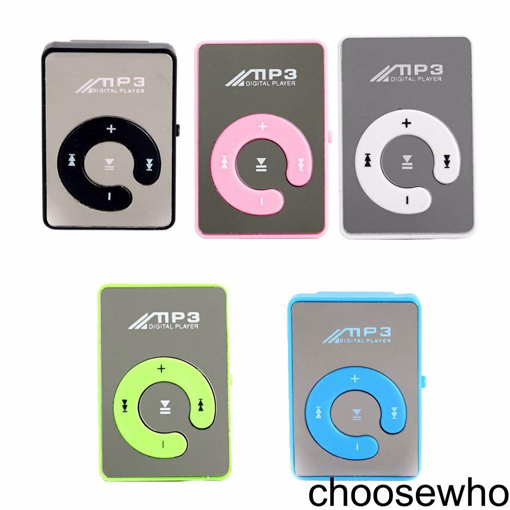 Mirror Clip USB MP3 Player Sport Support 8GB TF Card Portable Mini Music Media Player