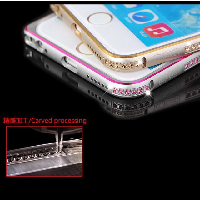Ốp Viền Đính Đá ip6,6plus