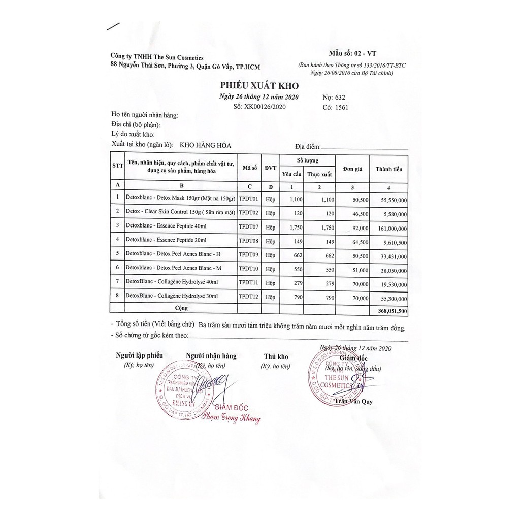 Detox Blanc Chính Hãng