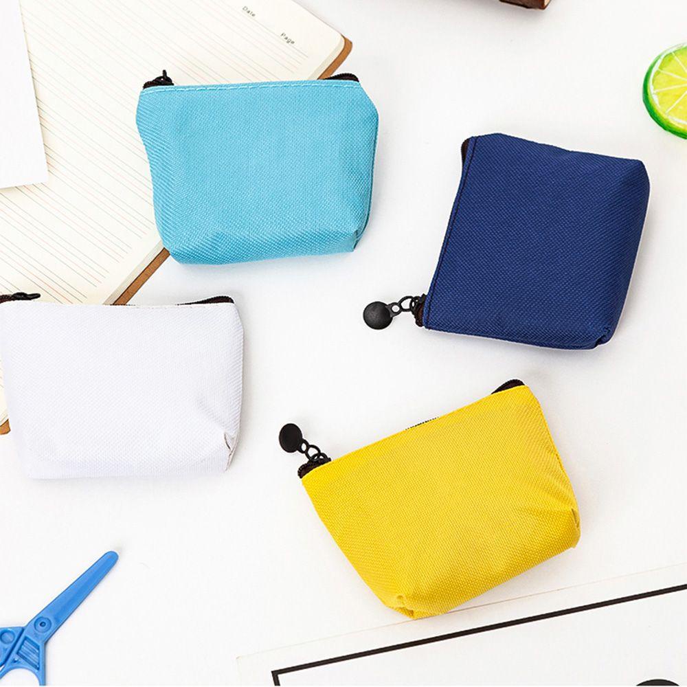 Ví Đựng Tiền Xu Bằng Vải Canvas In Họa Tiết Xinh Xắn Dành Cho Nữ