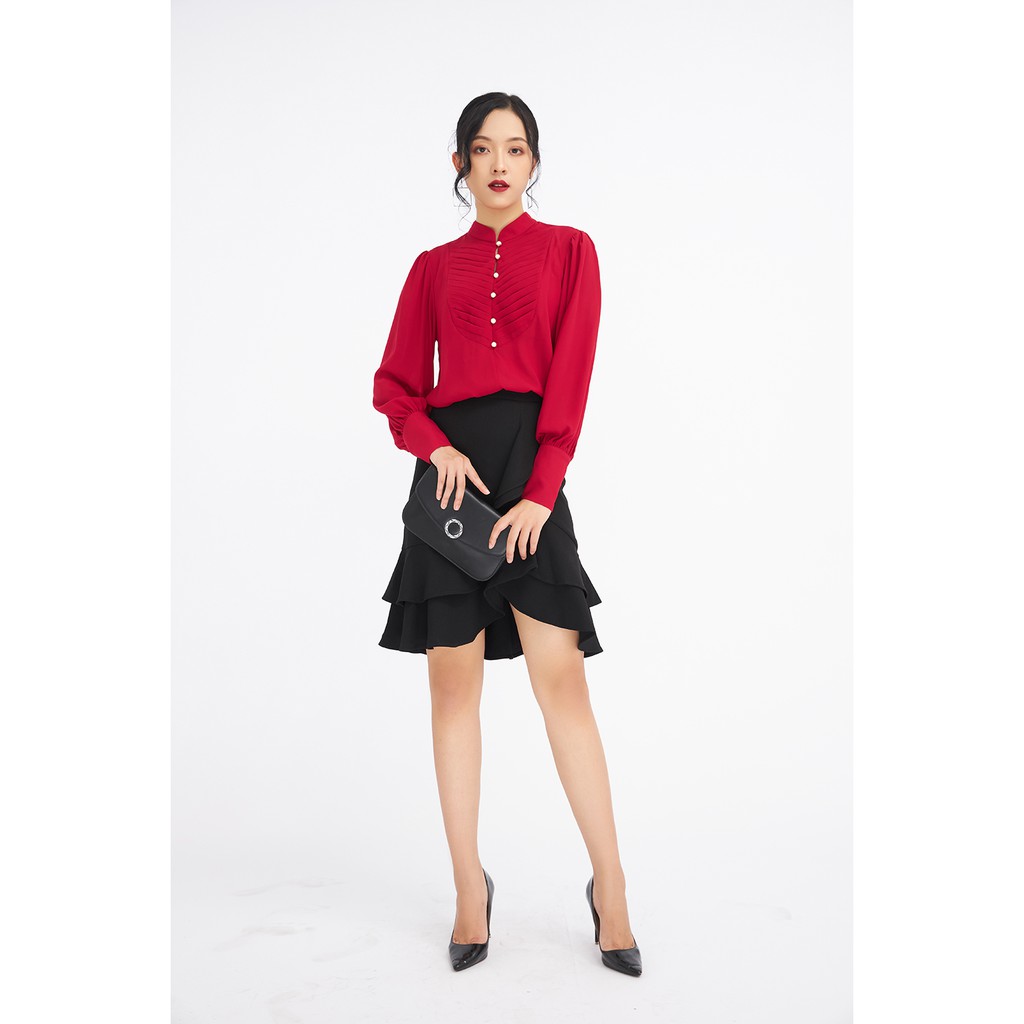 Áo sơmi dài tay gập ly thân trước 20Again ASA0926 | BigBuy360 - bigbuy360.vn