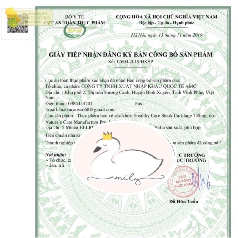 Healthy Care Shark Cartilage 750g 200v Úc [MẪU MỚI]