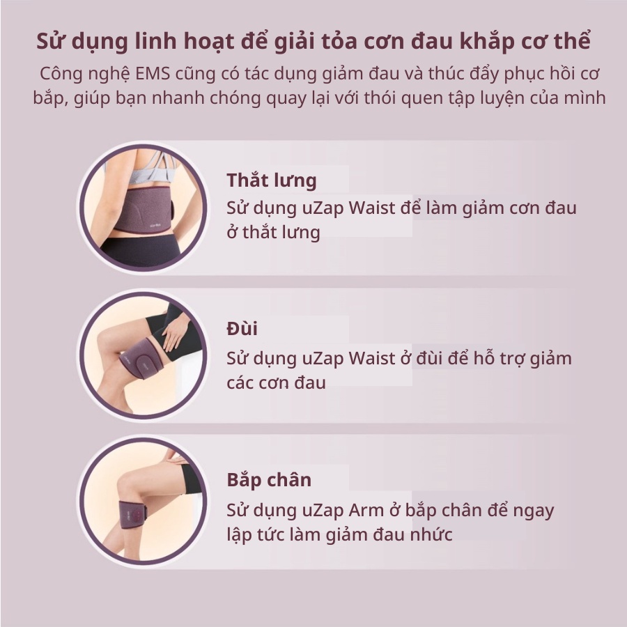 Đai tay OSIM uZap Arm săn chắc, thon gọn cơ bắp