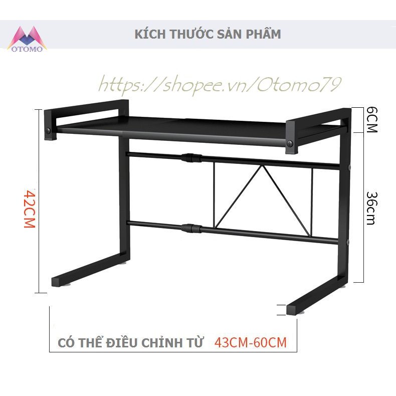 Kệ Lò Vi Sóng Loại Điểu Chỉnh Kích Thước Thế Hệ Mới