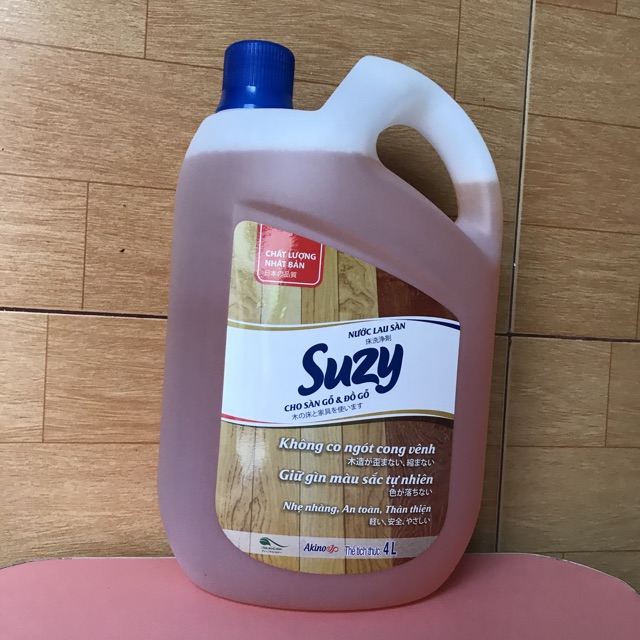 Nước lau sàn gỗ SUZY 4l chất lượng nhật bản