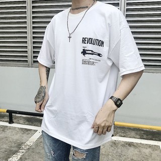 áo phông tay lỡ REVOLUTION (hình thật)