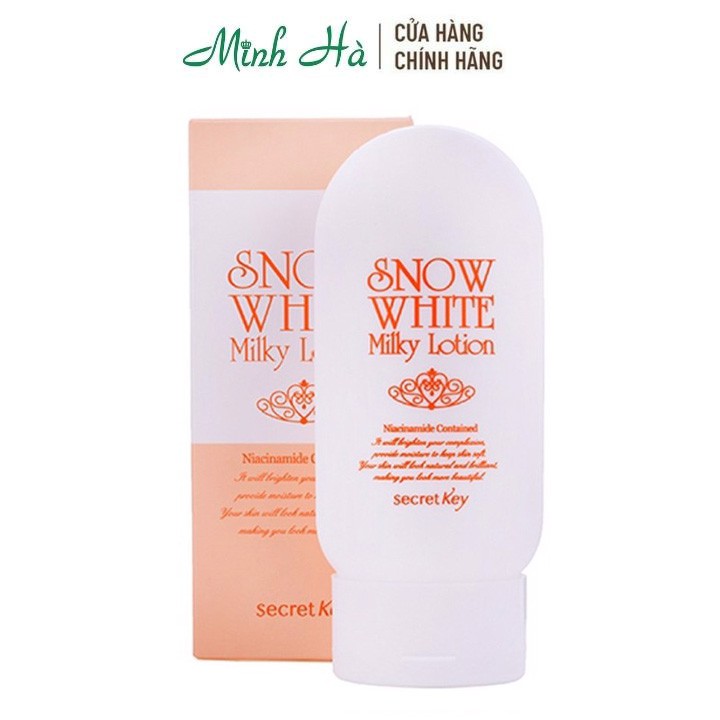 Sữa dưỡng thể trắng da Secret Key Snow White Milky Lotion 120g