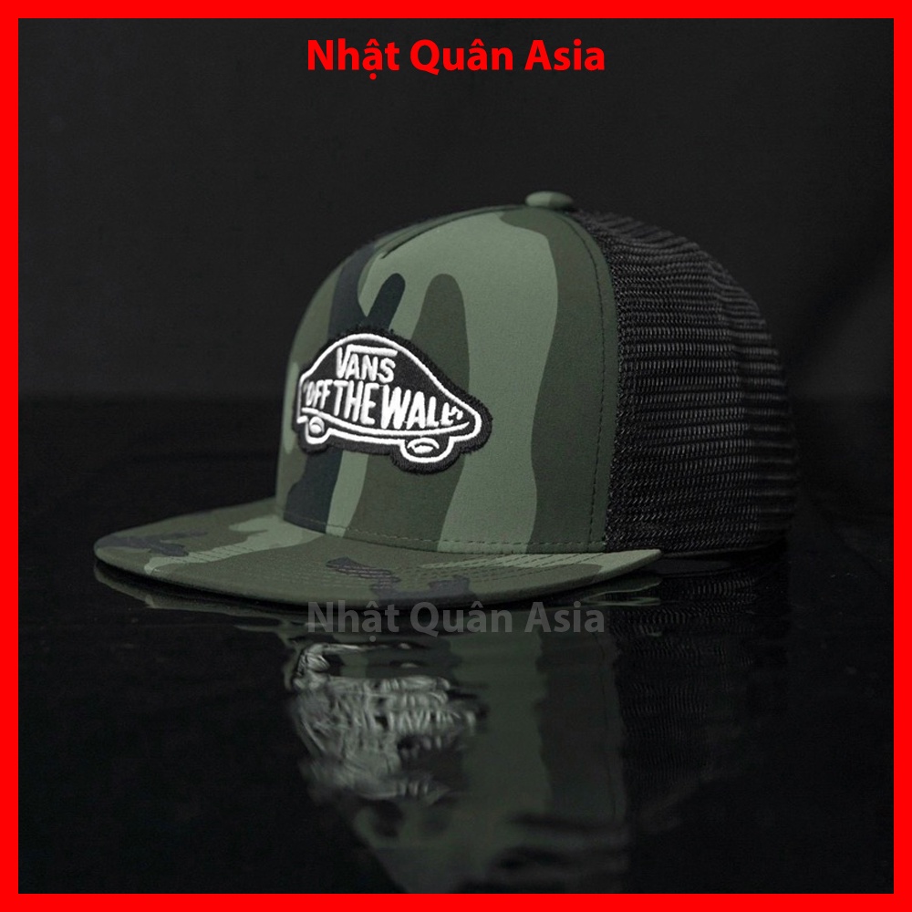 Nón lưỡi trai Vans Off The Wall phối lưới snapback cao cấp - Nhật Quân Asia nhatquanasia capman