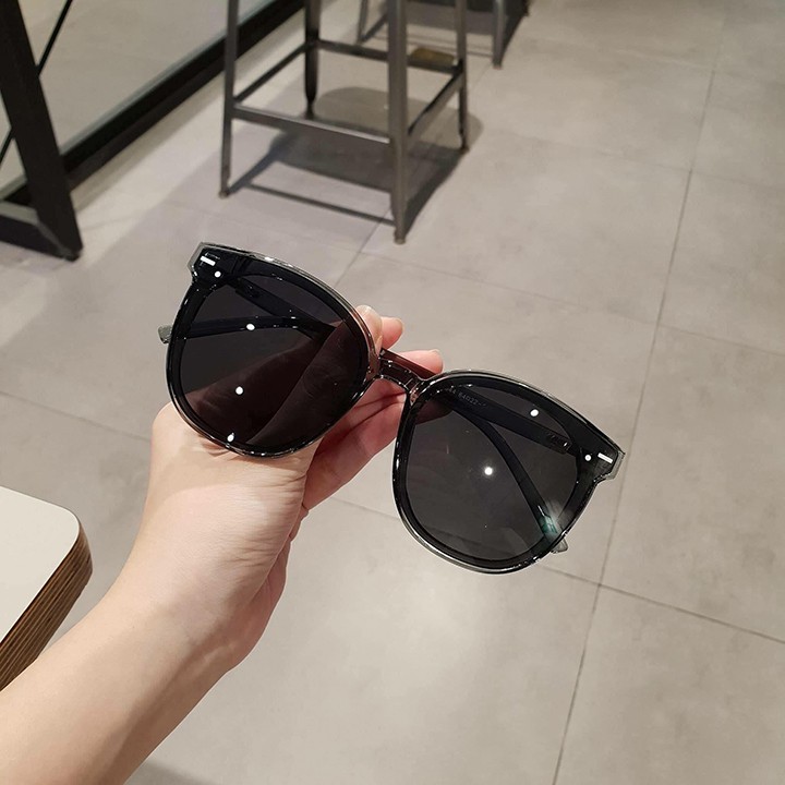 Mắt Kính Nữ Gọng Trong Kiểu Dáng Hàn Quốc Kính Mát Kính Râm Chống UV Chống Chói Chống Bụi Kèm Hộp Đựng Đẹp