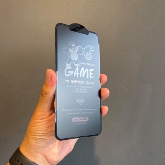 Kính Cường Lực iPhone NHÁM CHÍNH HÃNG 3D Game WK Design Full Màn Hình Từ iPhone 6 đến iPhone 12ProMax