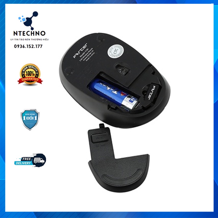 Chuột không dây wireless Forter V181 chính hãng siêu tốt dùng cho máy tính, laptop bảo hành đổi mới trong 6-12 tháng