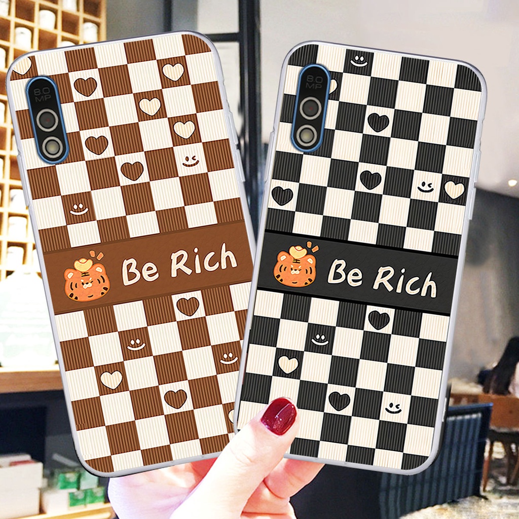 Ốp Vsmart Bee / Bee 3 gấu Bear rick caro vuông thời trang siêu đẹp