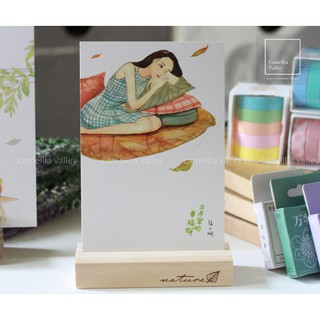 Postcard ngôn tình watercolor cảnh Paris