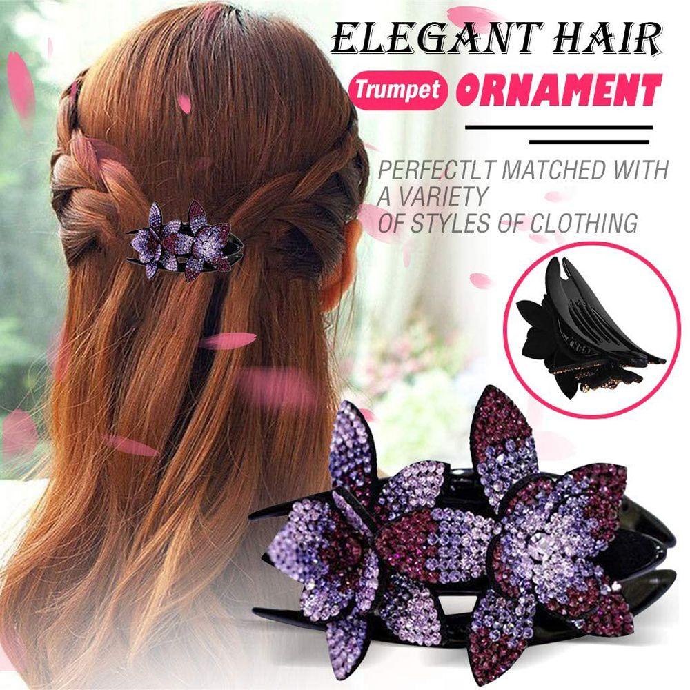 Kẹp Tóc Đính Hoa Đôi Thời Trang Thanh Lịch Cho Nữ|Kẹp Tóc