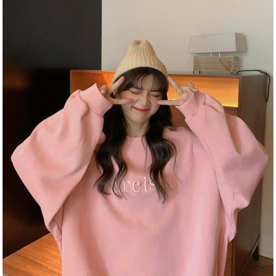 Áo nỉ hồng pastel nữ , Hoodie nữ pink chui đầu form suông dáng rộng nữ HOT | WebRaoVat - webraovat.net.vn