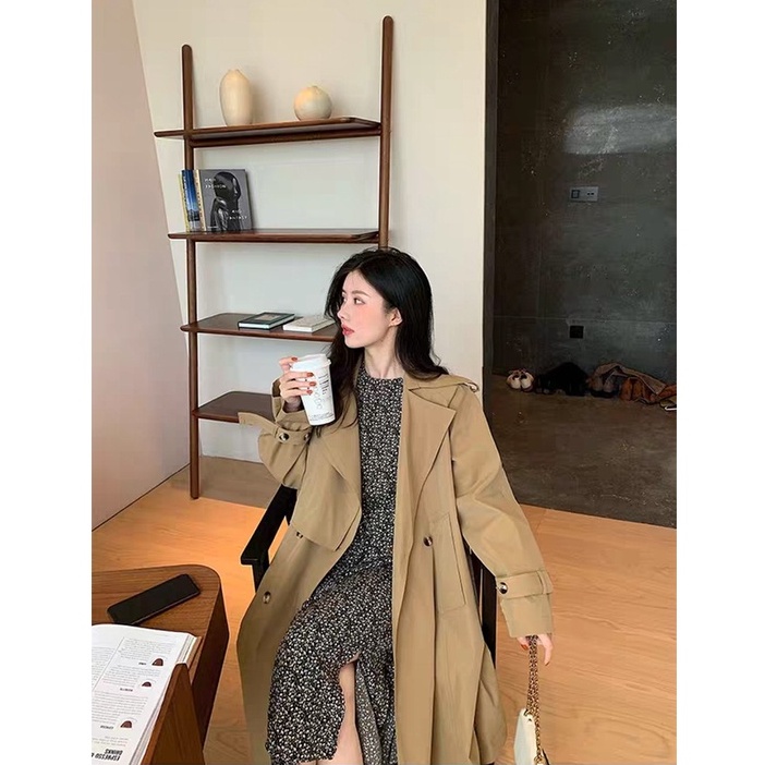 [CÓ SẴN] 💚 Váy hoa nhí dài tay chất liệu cao cấp mềm mát, phong cách retro đẹp mê 💚 | BigBuy360 - bigbuy360.vn