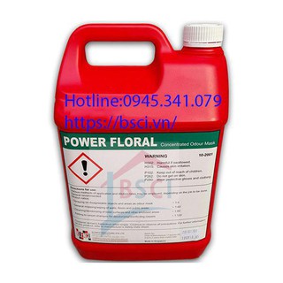 Nước lau sàn khử mùi diệt khuẩn POWER FLORAL Can 5l Klenco Singapore