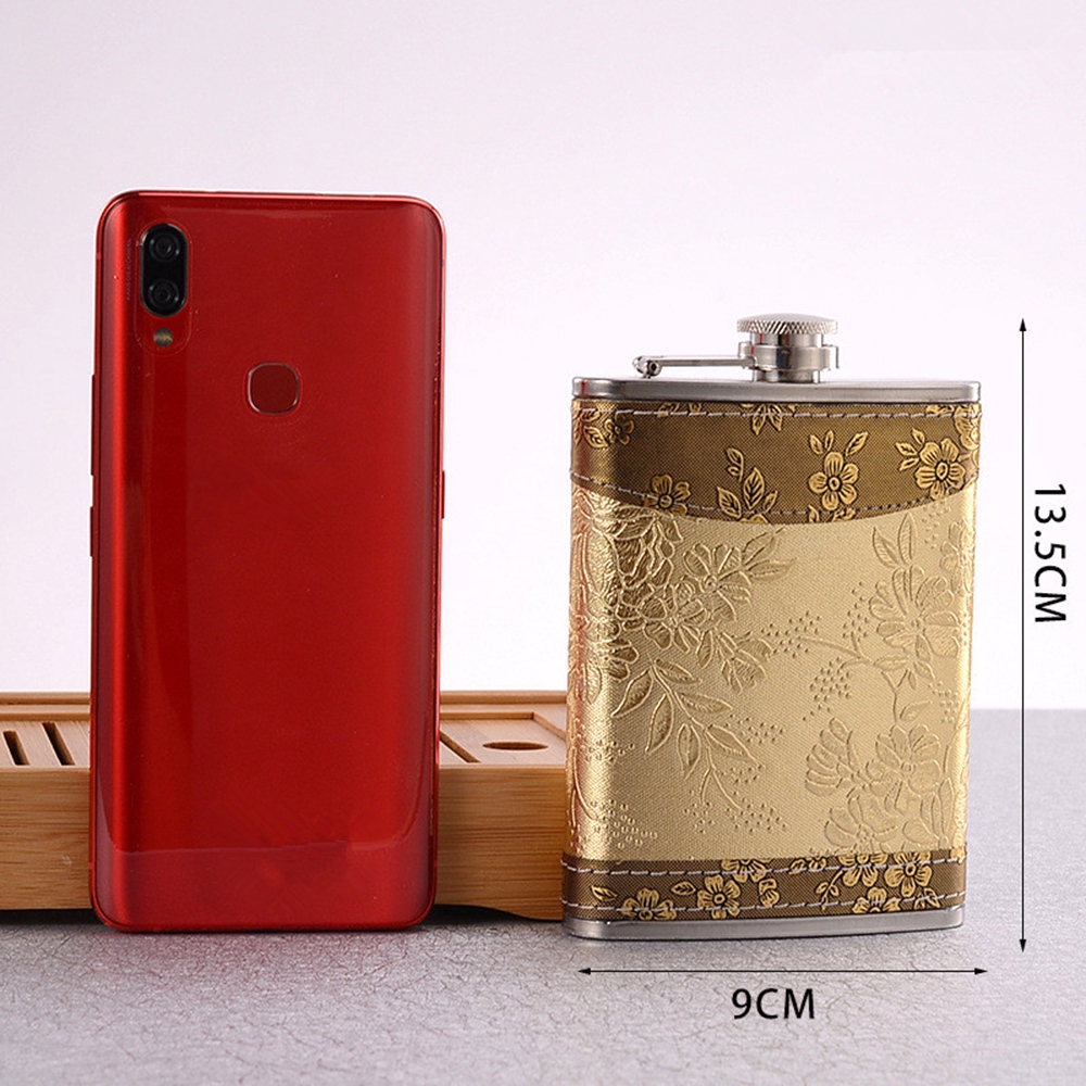 LANFY Russian Portable Alcohol Bottle Stainless Steel Wisky Hip Flask