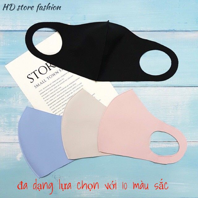 khẩu trang vải su 3D chống bụi , kháng khuẩn tái sử dụng được