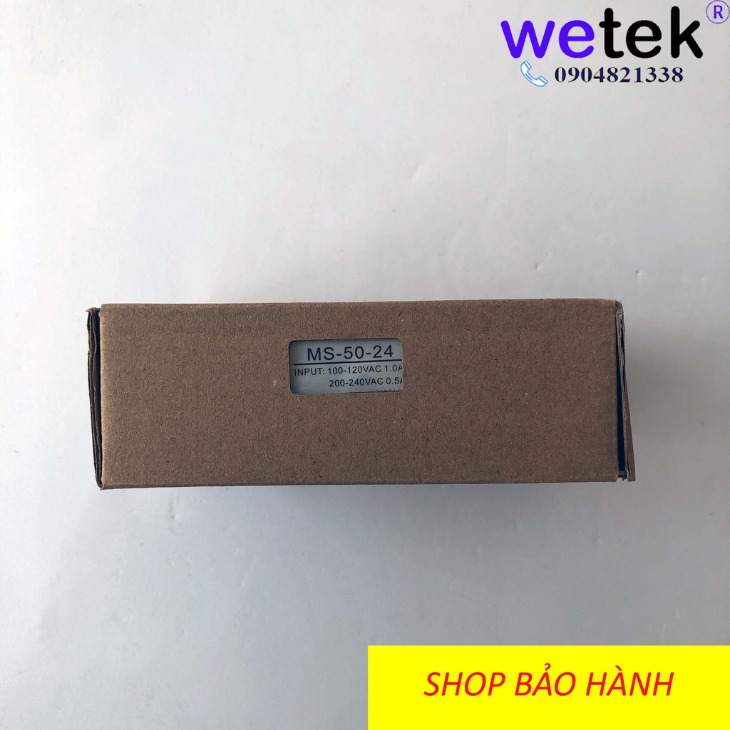 Nguồn xung tổ ong thương hiệu Sinotimer MS-50-24, 50W, 24Vdc, 2.1A, SMPS, hàng công ty, bảo hành 12T, có hóa đơn, CO CQ
