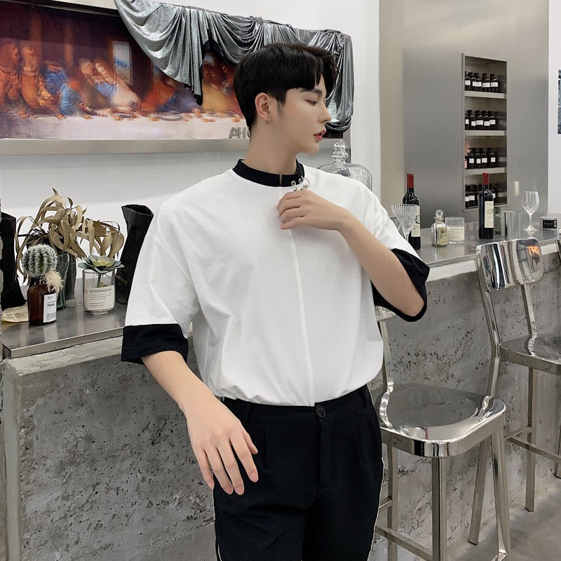 Áo thun Stee Mix khoen cổ CVC - Giá sỉ Unisex