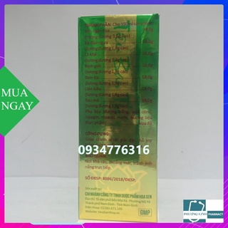 Siro Tiêu Ban Thuỷ chai 150ml