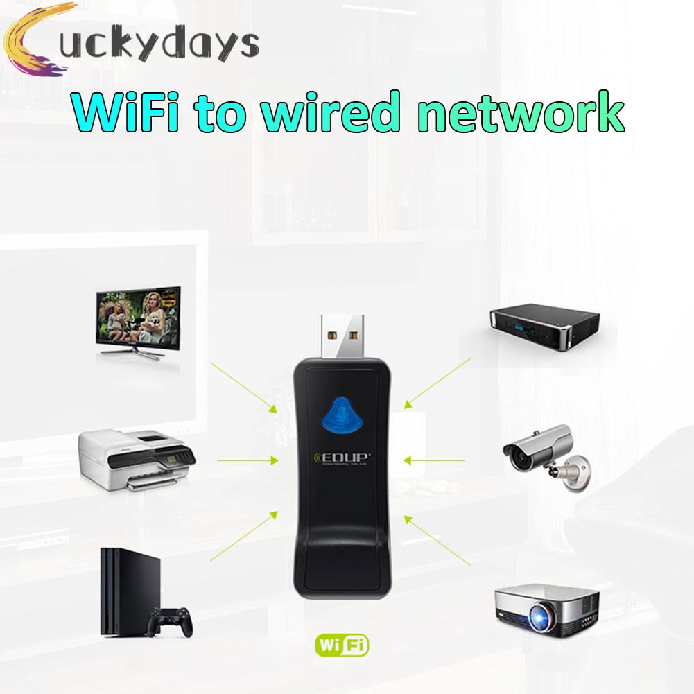 LUCKYDAYS EDUP USB WiFi Wireless Adapter 300Mbps 2.4Ghz TV Network Card LAN Receiver | BigBuy360 - bigbuy360.vn