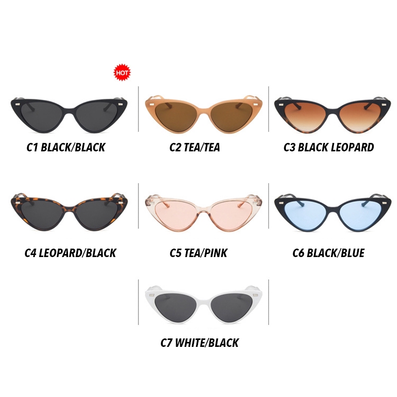 Kính Mát Mắt Mèo Phong Cách Retro