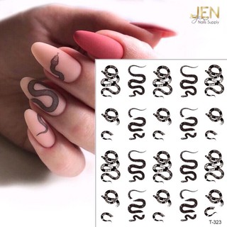 Sticker dán móng nail hoạ tiết rắn