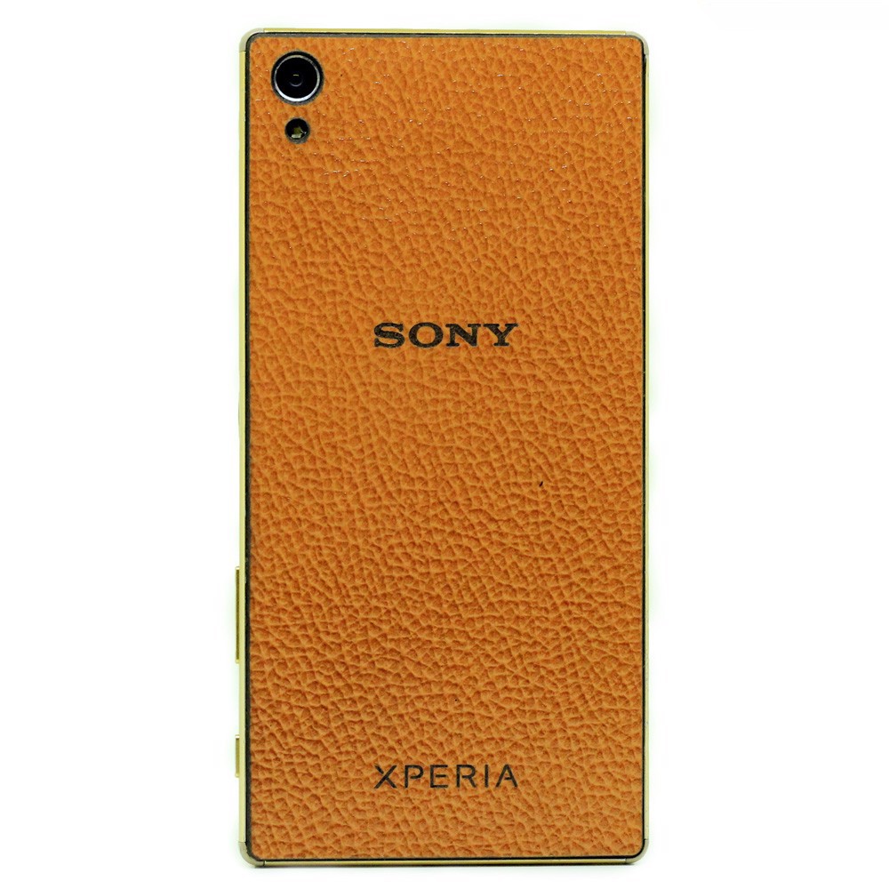 Miếng dán da Xperia Z5 Premium màu nâu