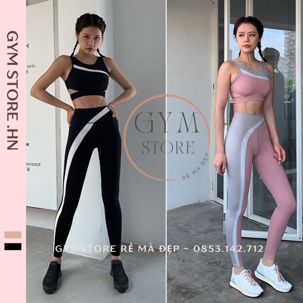 Bộ Đồ Tập Gym Yoga Nữ Sexy ❤️𝐇𝐀̀𝐍𝐆 𝐗𝐈̣𝐍❤️ Set Đồ Thể Thao Thun Bền Đẹp Co Giãn Thấm Hút Mồ Hôi Rẻ Đẹp 𝐆𝐘𝐌𝐒𝐓𝐎𝐑𝐄