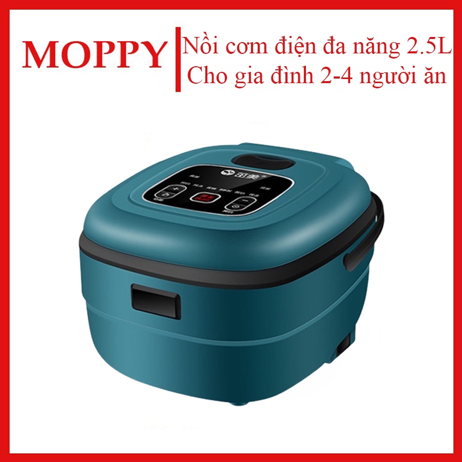 Nồi cơm điện đa năng - Nồi cơm điện 2.5L cho gia đình 2 - 3 người - 8 chức năng nấu, tiết kiệm điện - BH 12 tháng