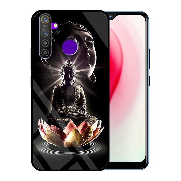 &quot;Ốp lưng Realme 5&quot; Mặt kính 3D sang trọng_Không Nhòe, Không Phai Hình ( Tim shop )