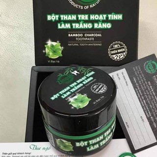 bột than tre hoạt tính làm trắng răng