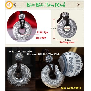 Mặt đeo cổ Bát Bảo Tâm Kinh