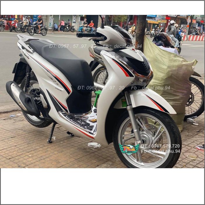 Tem SH Trắng chỉ đỏ đen (C)