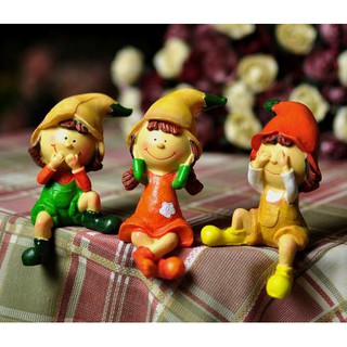 Búp bê nam châm gắn tủ lạnh ghi giấy note siêu cute