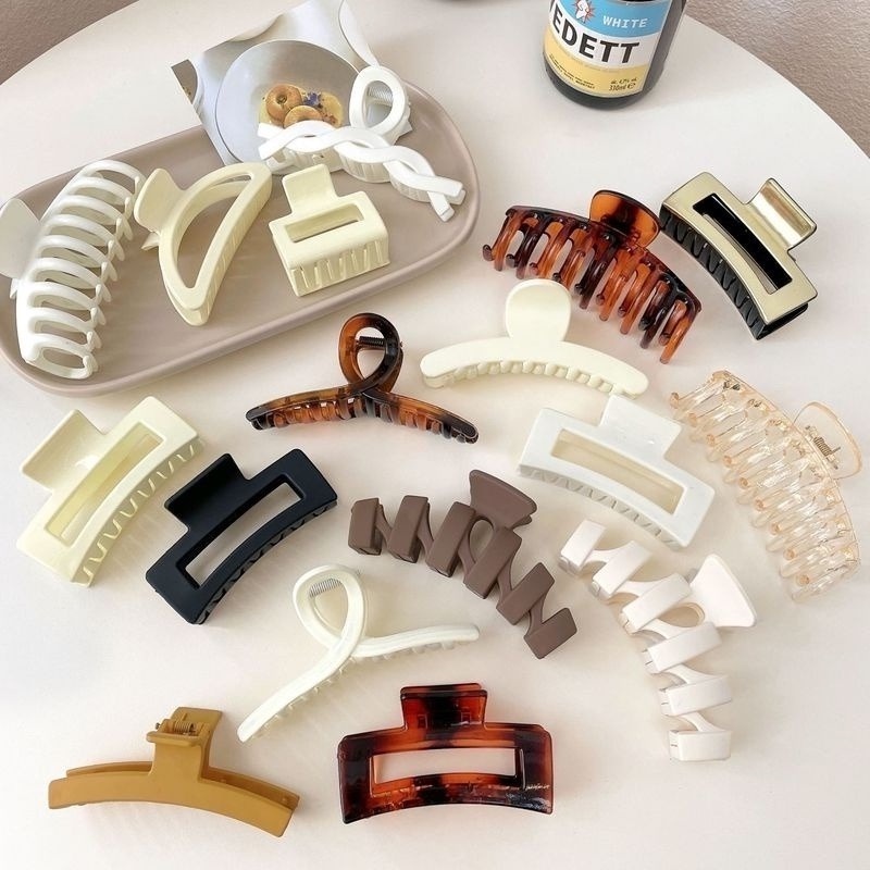 Kẹp Tóc Càng Cua Acrylic Nhiều Kiểu Dáng Thời Trang Mùa Hè Phong Cách Hàn Quốc Dành Cho Nữ