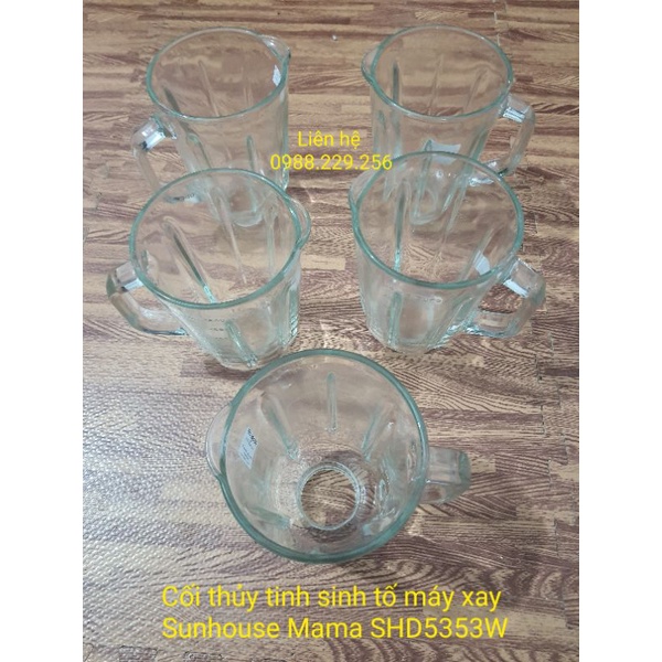 LINH KIỆN CHÍNH HÃNG SUNHOUSE - Cối thủy tinh sinh tố máy xay Sunhouse Mama SHD5353W