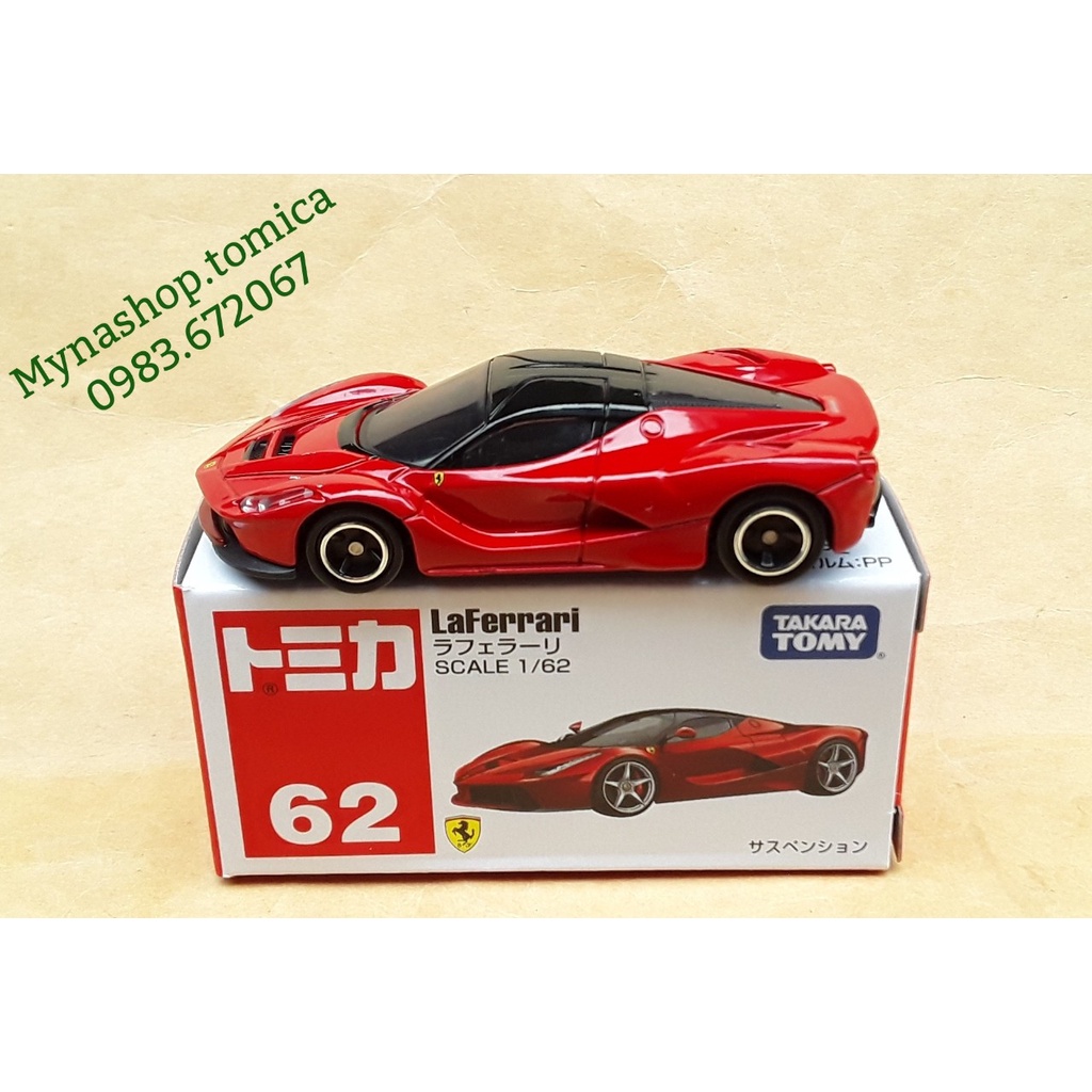 Đồ chơi mô hình tĩnh xe tomica không hộp, Ferrari, LaFerrari (đỏ)