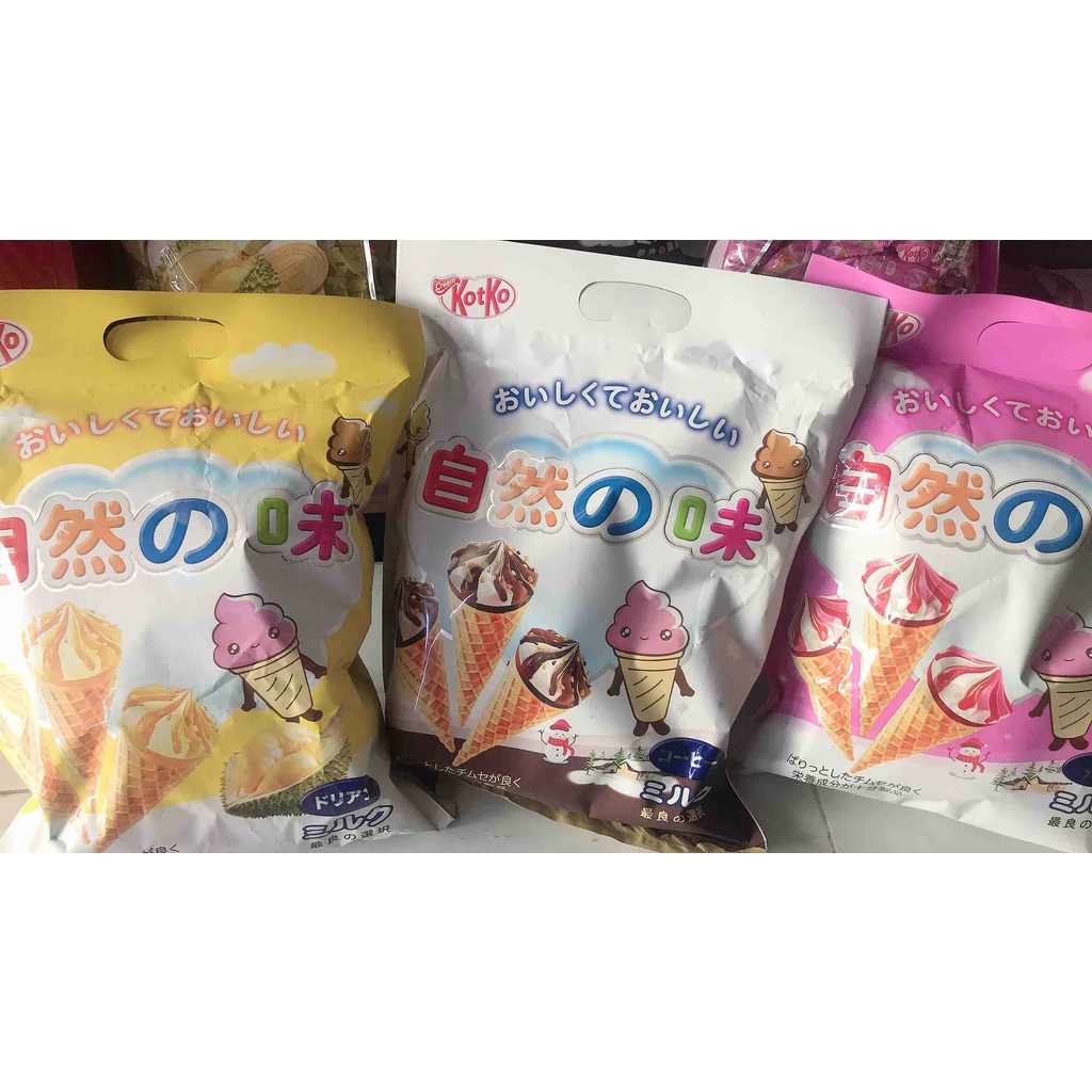 bánh ốc quế kem Nhật Kotko 280gr