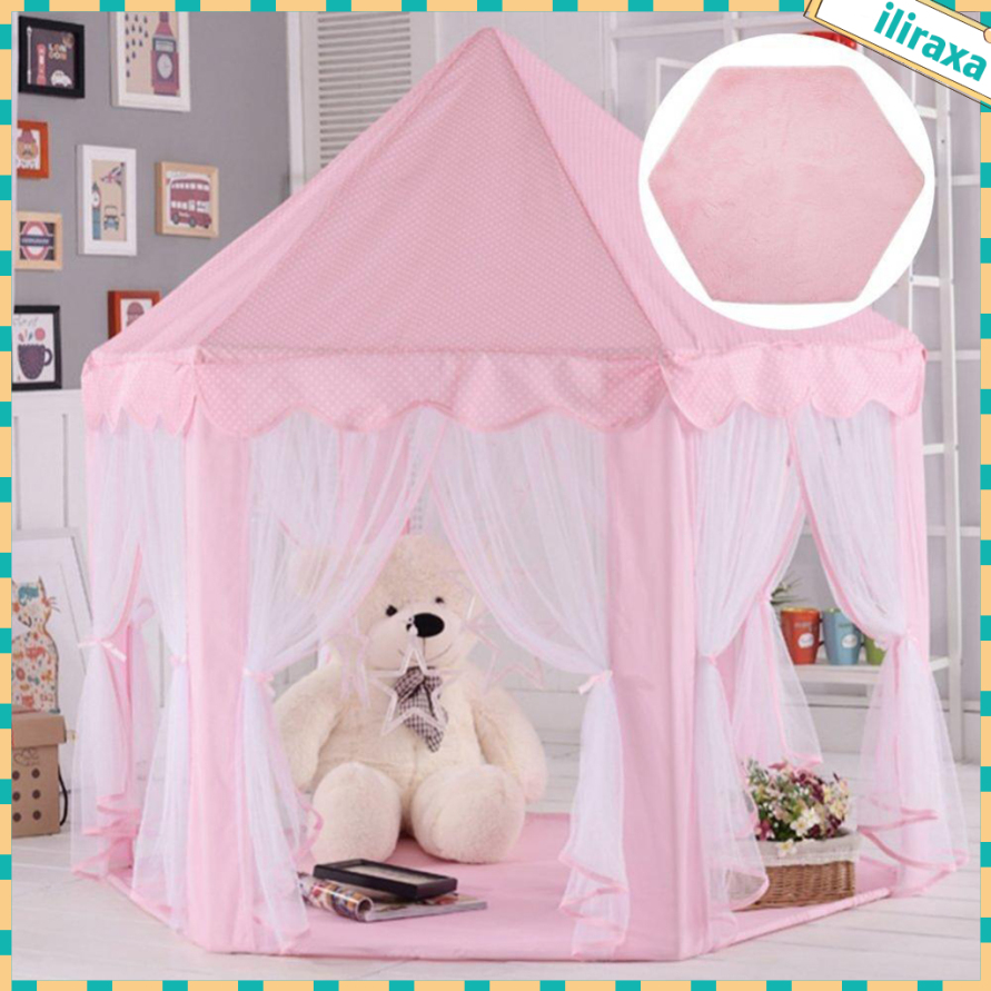 Thảm Lông Mềm Hình Lục Giác Màu Hồng Vui Nhộn Lót Sàn Phòng Chơi Trong Nhà Và Ngoài Trời Cho Bé