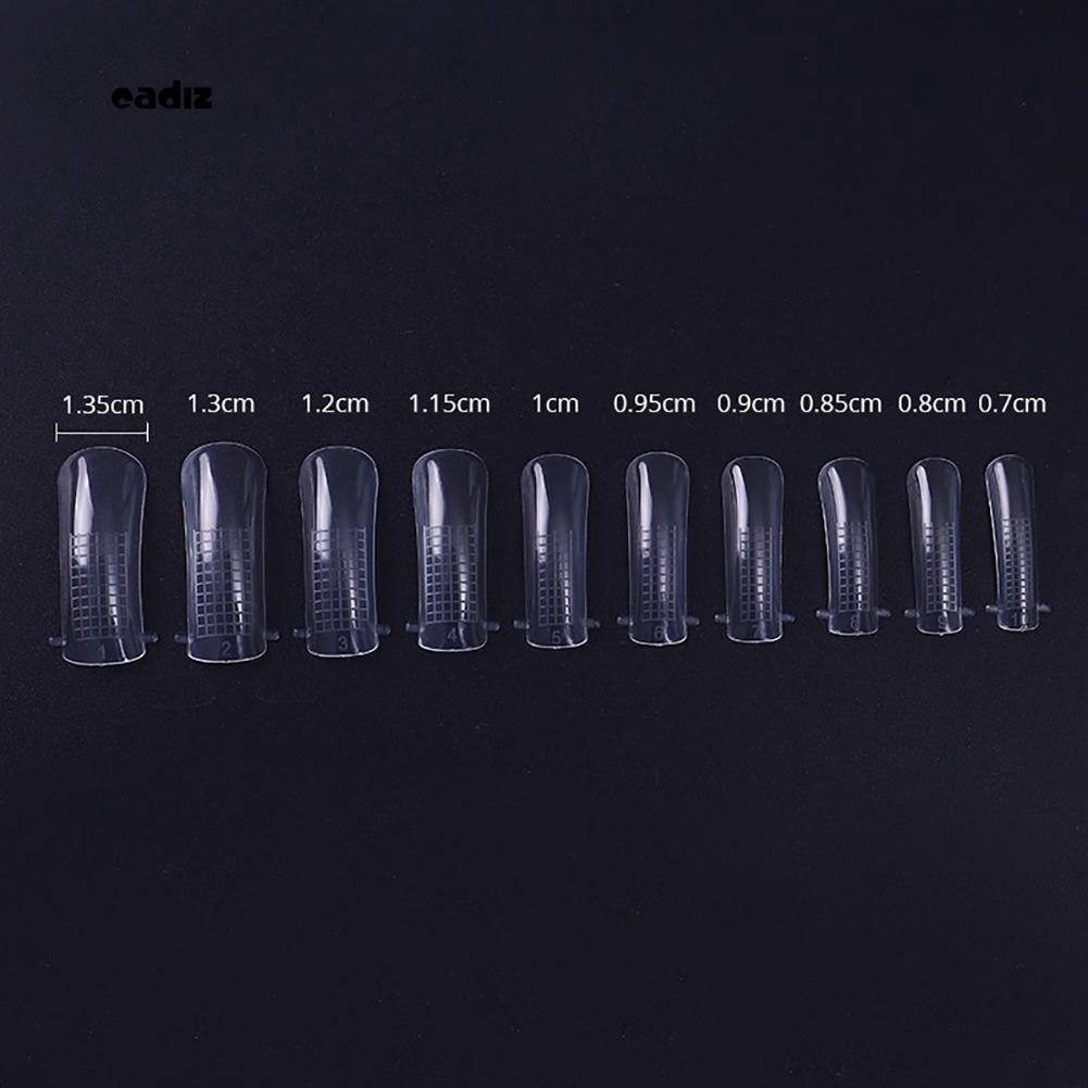 Set 100 khuôn móng tay giả tạo hình làm nail chuyên dụng