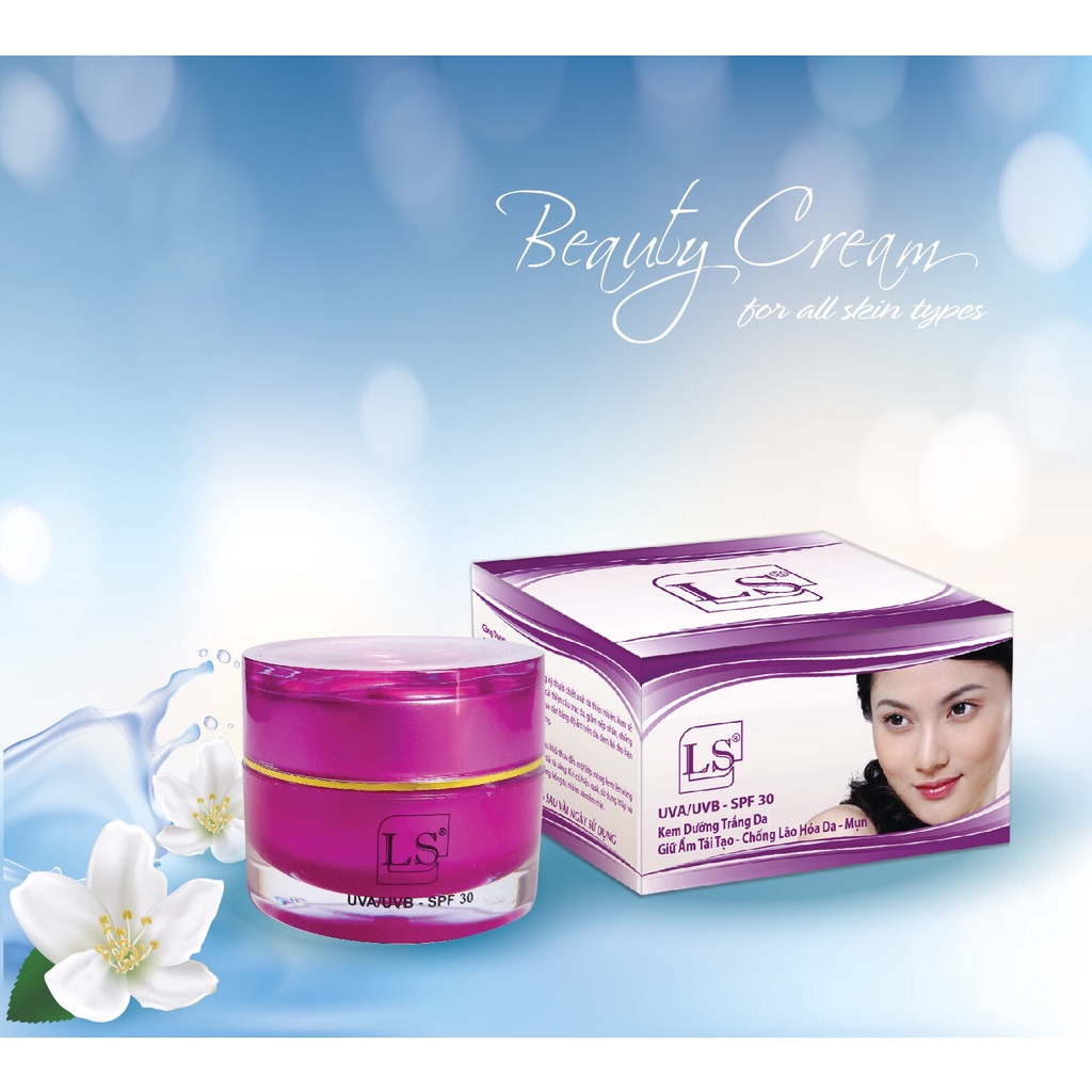 [Chính hãng] [Siêu Sale] Kem Dưỡng Trắng Da Ngừa Mụn  Lão Hoá giảm nhăn LS  Dẹp 20g