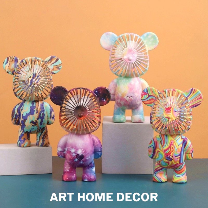 Gấu Bearbrick Mini Để Bàn Decor Siêu Xinh Nhiều Màu Sắc, Gấu Trang Trí Bàn Học,Bàn Máy Tính