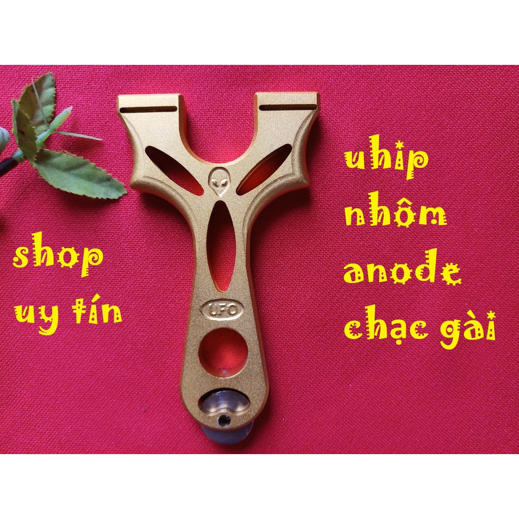 NÁ CAO SU UHIP NHÔM CHẠC GÀI CÓ NAM CHÂM + 2 BỘ DÂY