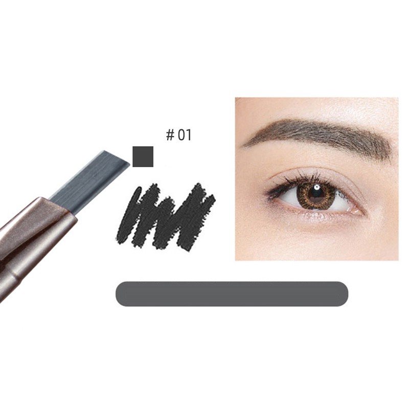 [Hàng mới về] Chì kẻ lông mày kiểu xoay kèm cọ chuốt tiện lợi chống nước lâu trôi 5 màu tùy chọn | BigBuy360 - bigbuy360.vn